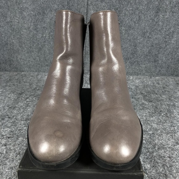 Clarks Boots Womens Size 8 Gray Ankle Leather Chelsea Elastic EU 39‎ 26110786 - Picture 4 of 15